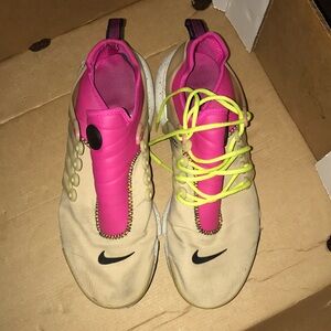 Nike Tan and Pink Sneakers Modern Athletic Style